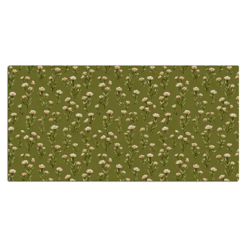 Landelijk - Bloemen -  Groen Muismat XXL klein 681 -3d_leeg