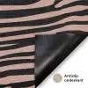 Strepen - Roze - Bruin Deurmat klein 898 -antislip_NL