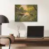 Eenden - Vijver - Bloemen PET vilt klein -sfeer5