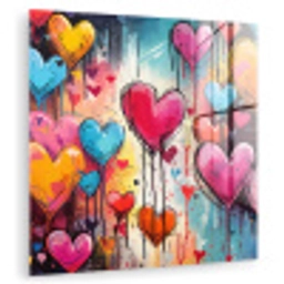 Hartjes - Kleuren - Kunst - Liefde plexiglas 5mm klein -zzzproduct_nieuw