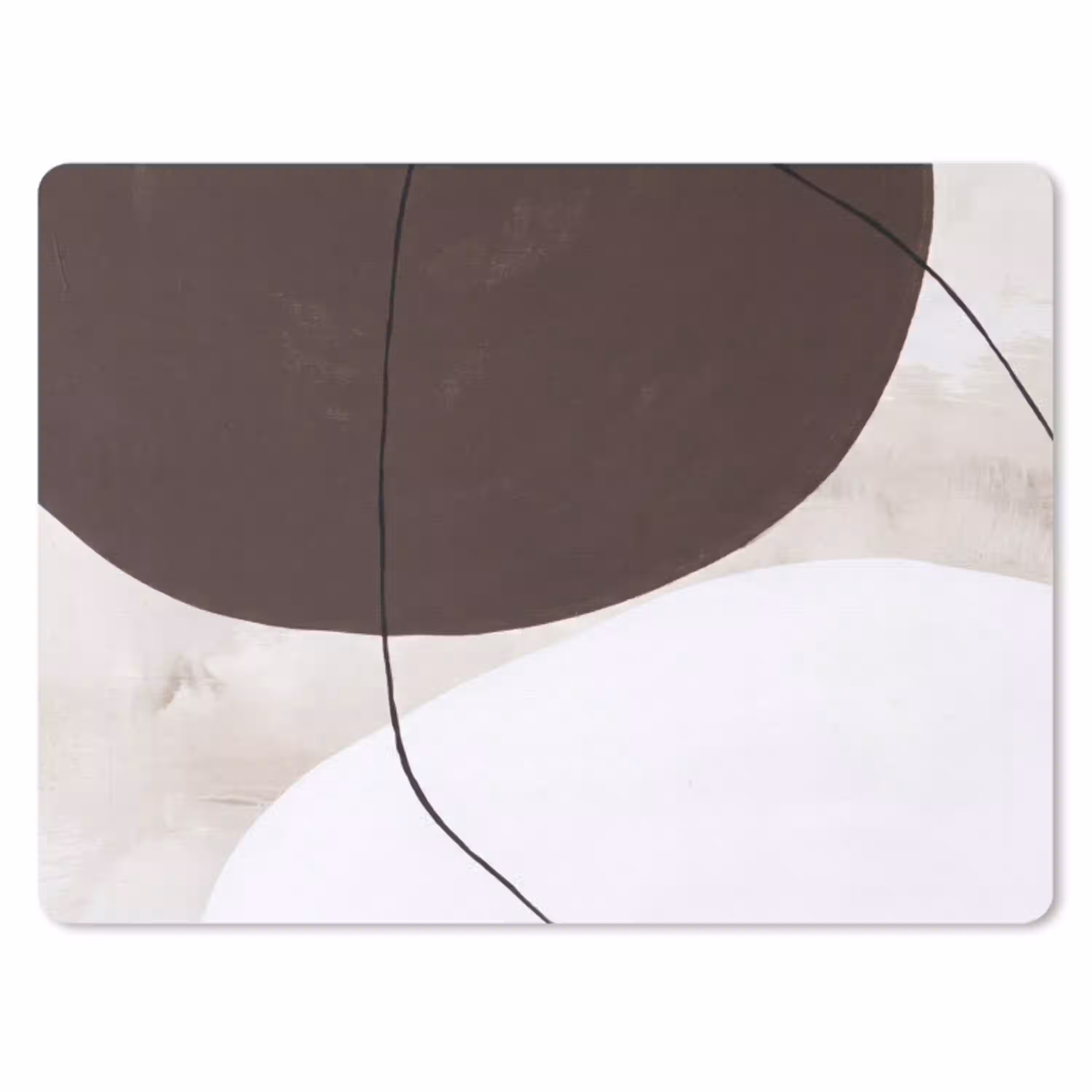 Abstract - Vormen - Modern muismat rubber klein -3d