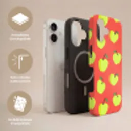Appels - Modern - Groen Toughcase MagSafe Apple iPhone 17 klein 1017 -USP_Lagen_DE