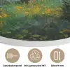 Bloemen - Meer - Bergen - Groen Akoestische PET Vilt - Rond klein -closeup_NL
