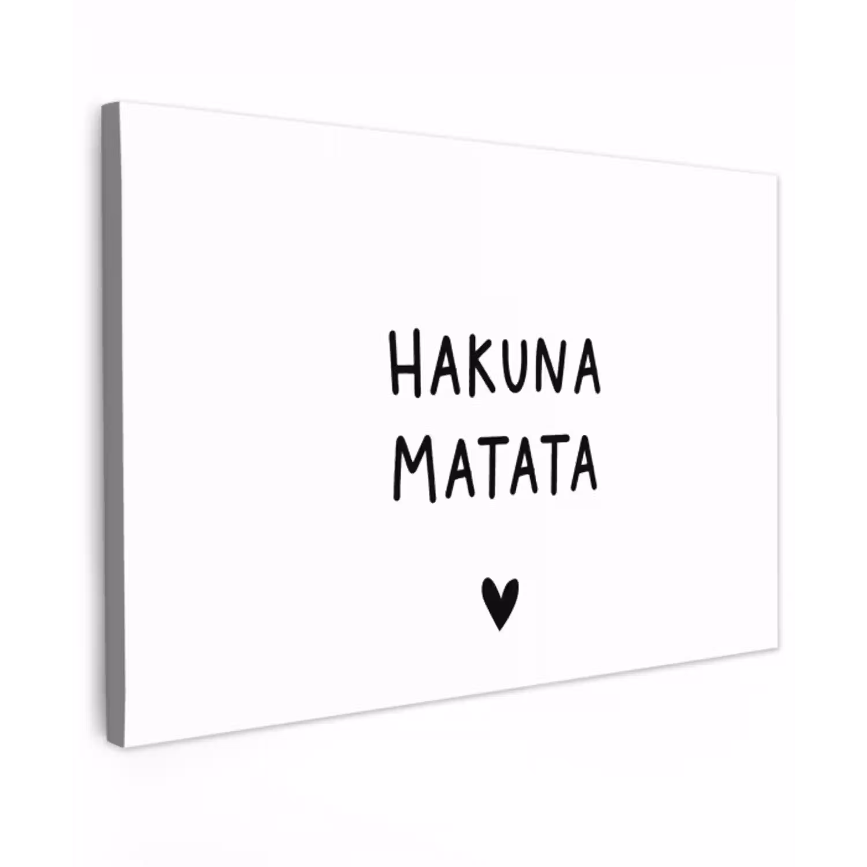 Hakuna matata - Spreuken - Quotes Tuinposter op houten frame 2 cm dik klein -3d