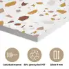 Terrazzo -  Patroon - Wit - Urban PET vilt klein 837 -closeup_NL