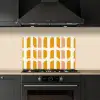 Geometrisch - Patroon - Geel - Roze keuken achterwand spatscherm klein 900 -sfeer1