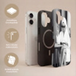 Modern - Vrouw - Zwart - Wit Toughcase MagSafe Apple iPhone 17 klein -USP_Lagen_DE