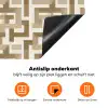 Geometrisch - Retro - Bruin Inductie beschermer vinyl 3mm klein 276 -zzzzzzz-td-onderkant