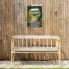 Doorkijk - Landschap - Natuur - Tuinboog - Bloemen Tuinposter op houten frame 2 cm dik klein -sfeer4