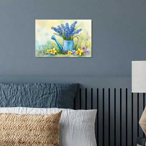 Gieter - Lavendel - Bloesems poster papier klein -sfeer2