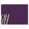 Oh hi - Paars - Cursief muismat rubber klein -3d