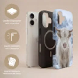 Schotse Hooglander - Sneeuw - Bergen - Winter Toughcase MagSafe Apple iPhone 17 klein -USP_Lagen_FR