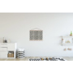 Klassiek - Stippen - Zwart textielposter latten blank klein 122 -kinderkamer