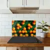 Mandarijn - Oranje - Druppels - Groen keuken achterwand spatscherm klein 900 -sfeer2