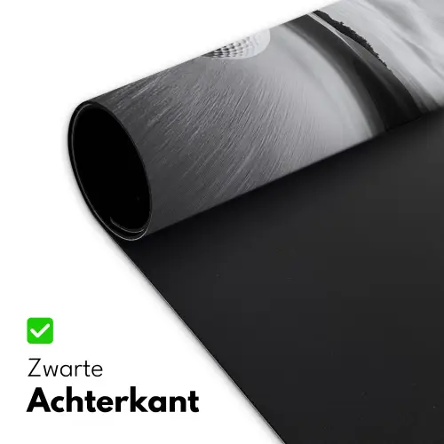 Golfbal - Wazig - Zwart Muismat XXL klein -sfeer2
