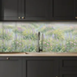 Bloemenveld - Heuvels - Kleurrijk keuken achterwand 2 middel -sfeer1