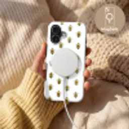 Bijen - Tijdloos - Wit Toughcase MagSafe Apple iPhone 17 klein 1017 -USP_MagsafeV
