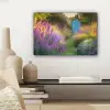 Tuinhuisje - Blauw - Bloemen canvas 2cm klein -sfeer6