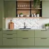 Grijs - Marmer - Gedetailleerd keuken achterwand 2 middel 871 -sfeer3