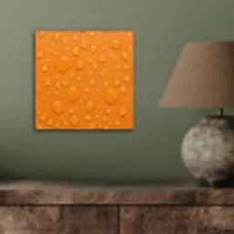 Water - Druppels - Oranje aluminium wit klein -sfeer2
