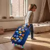 Bloemen op een donkerblauwe achtergrond Kinderkoffer - Blauw klein -sfeer1