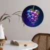 Paars - Disco - Feest - Druif Wandcirkel behangsticker klein -sfeer3