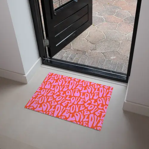 Love - Roze - Valentijn - Rood Deurmat klein 898 -sfeer5