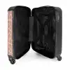 Girraffenpatroon op lichtroze NBS - Handbagage koffer - Volwassenen Unisex middel -binnenkant
