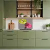 Planten - Anthurium - Groen - Roze keuken achterwand 2 middel -sfeer3