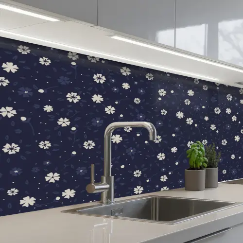 Sakura - Bloemen - Japans - Patronen keuken achterwand 2 middel 871 -3d_schuin