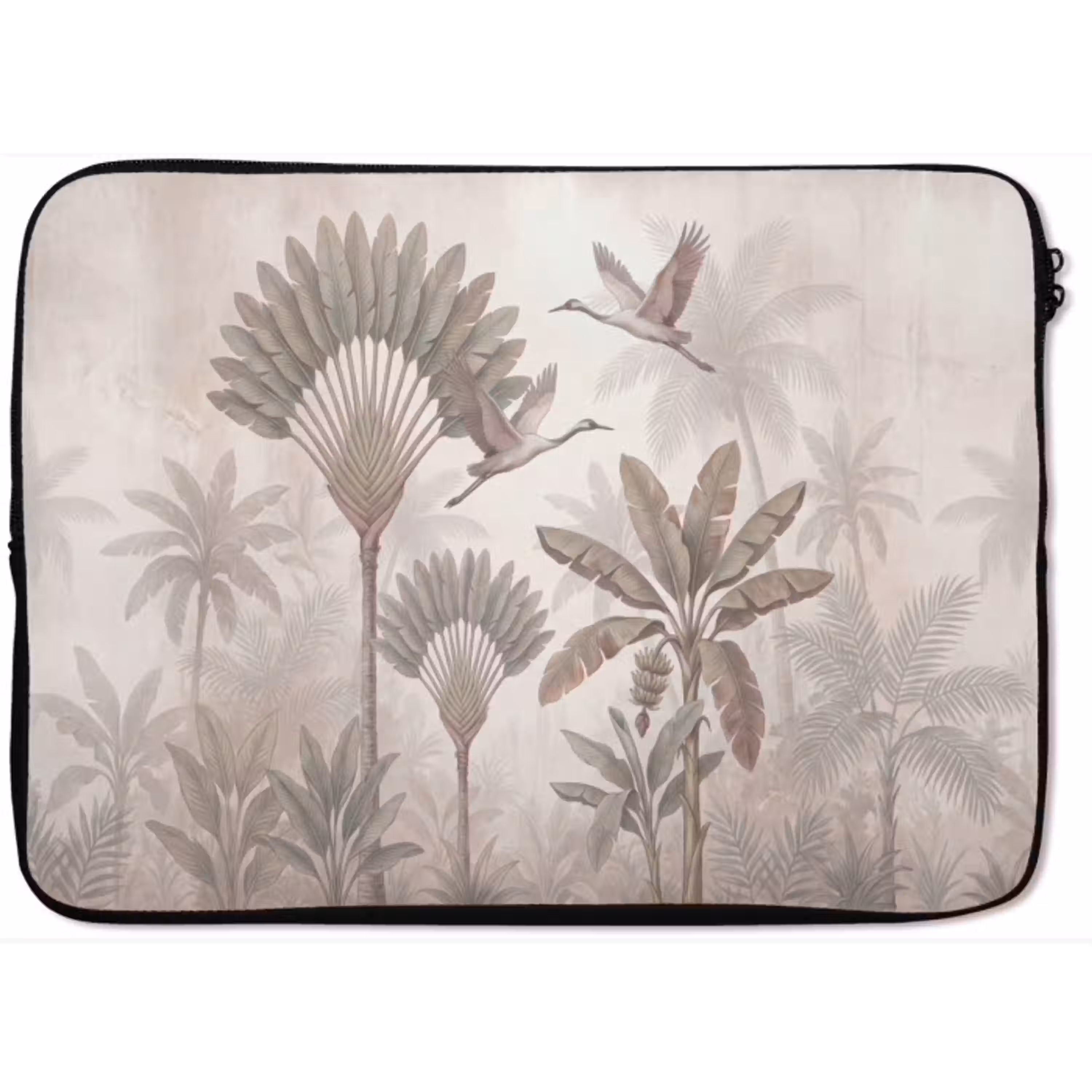 Vogel - Tropisch - Jungle - Natuur - Beige laptophoes neopreen klein -zkaufland3dotto