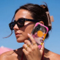 Zonnebril - Oranje - Vrouw - Planten Toughcase MagSafe Apple iPhone 17 klein -Sfeer2V