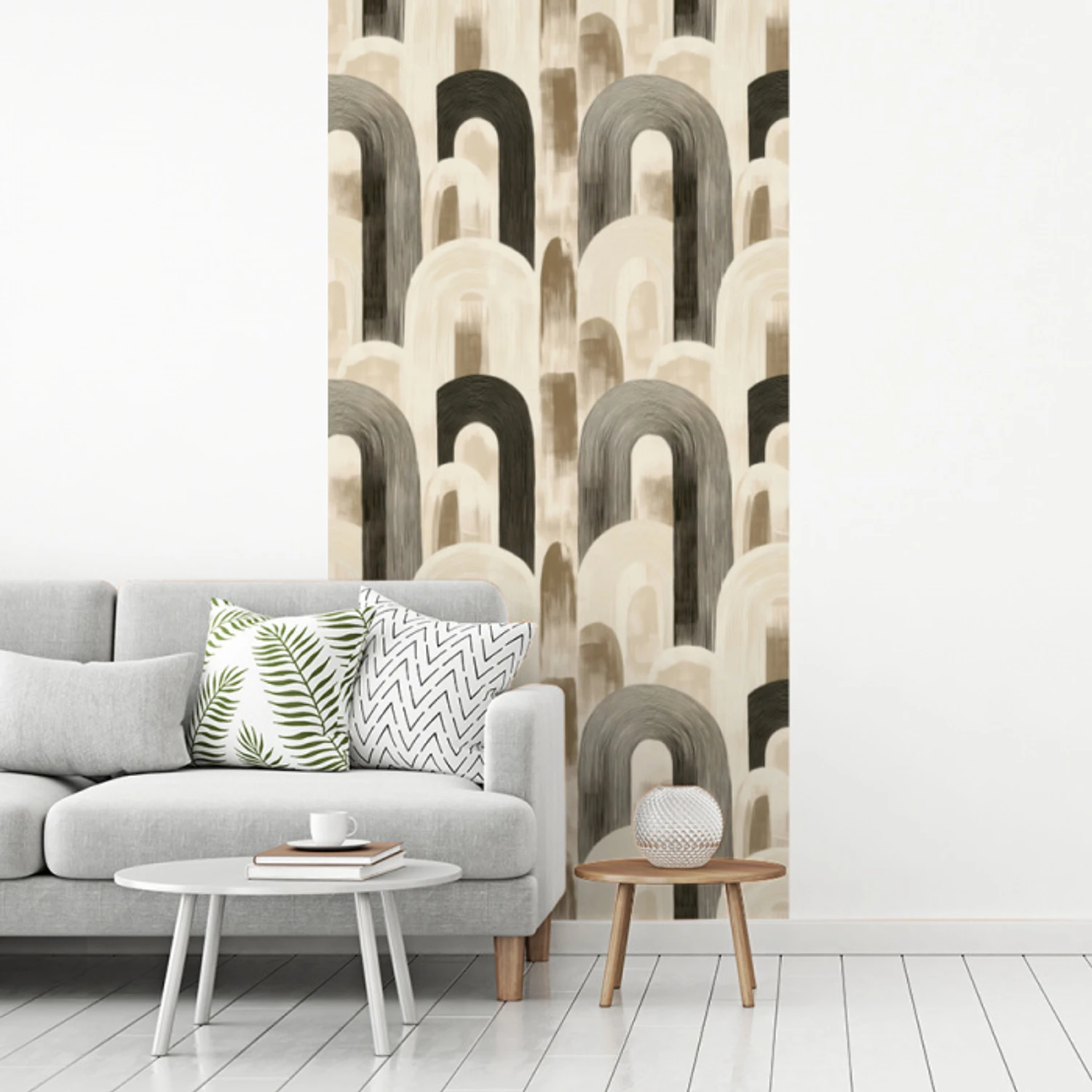 Abstract - Patroon - Bogen fotobehang vinyl groot 64 -woonkamer