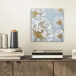 Illustratie - Bloemen - Blauw aluminium wit klein -sfeer1