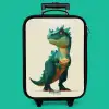 Gehoornde dino met scherpe blik Kinderkoffer - Zwart klein -zzz_website3d_nbs