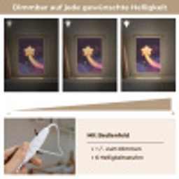 Ster - Gezichtje - Lichtgevend Light Box met kabel klein -USP_dimbaarDE