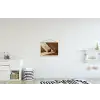 Glas - Ijskoffie - Schaduw - Bruin textielposter latten blank klein -kinderkamer