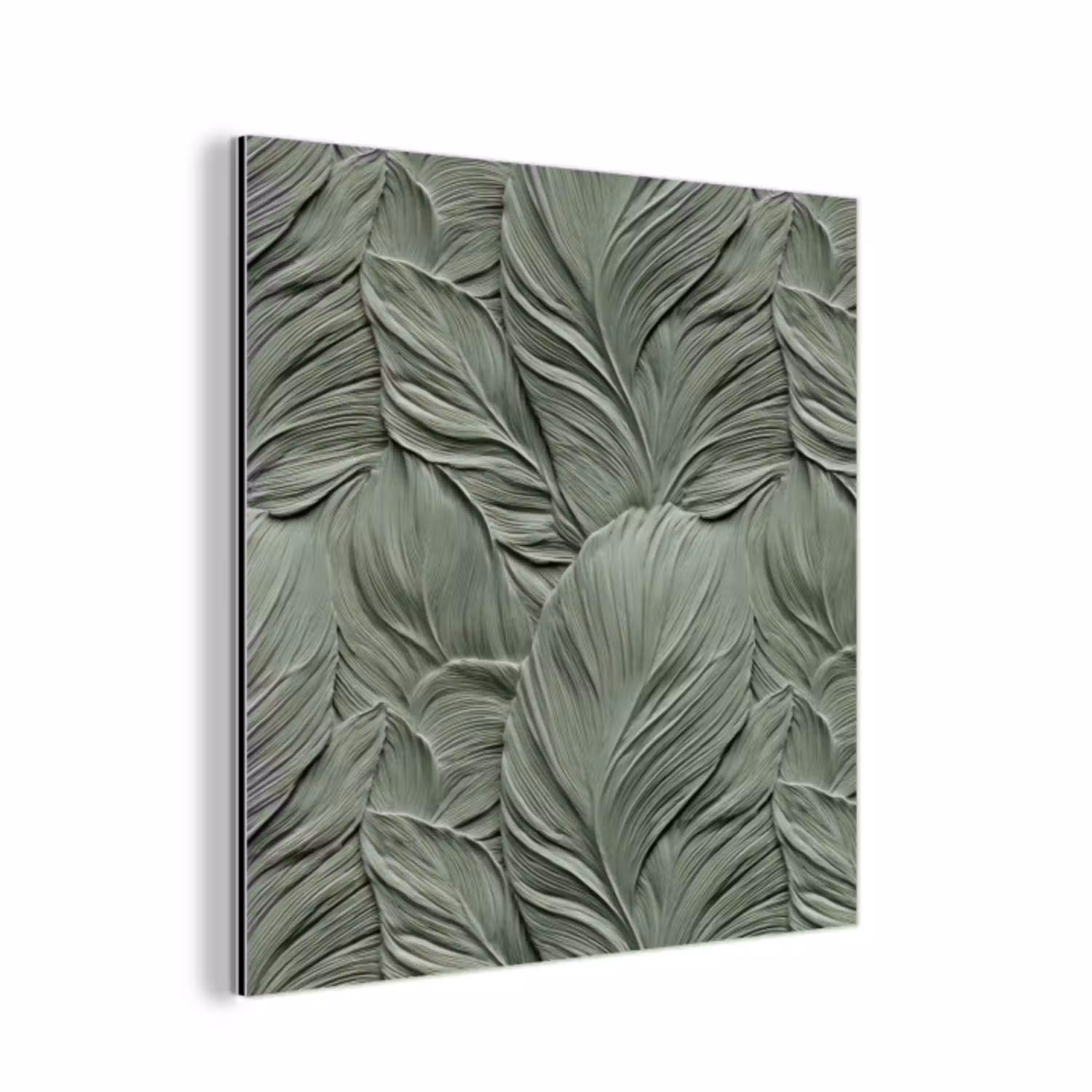 Bladeren - Textuur - Groen aluminium wit klein 46 -3d