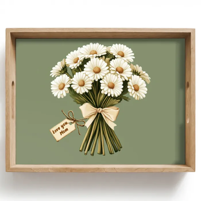 Lint - Boeket - Groen - Quote Dienblad Rechthoek middel -z3d_shopping