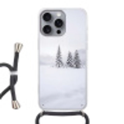 Fijnsparren - Sneeuw - Winter - Landschap - Stilte Hoesje iPhone 16 Pro Max met koord klein -3d
