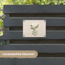 Bloem - Wit - Vaas - Quote tuinposter los doek klein -sfeer3