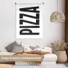 Pizza - Japandi - Decoratie - Vintage Wandkleed katoen middel -sfeer1
