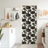 Modern - Monstera - Zwart deurposter klein 289 -sfeer5