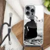Vrouwen - Zonnehoed - Strand - Zwart - Wit Hoesje iPhone 16 Pro Max met koord klein -sfeer4