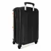 Schelpen patroon oranje NBS - Handbagage koffer - Kinderen Unisex middel -achterkant