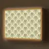 Klassiek - Waaier - Groen Light Box met batterij (Wandlamp) middel 907 -z3d_website