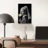 Meisje met de parel - Johannes Vermeer - Lolly - Goud aluminium wit klein -sfeer5
