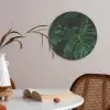 Monstera - Bladeren - Tropical Akoestische PET Vilt - Rond klein -sfeer3