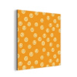 Smileys - Retro - Heel aluminium wit klein 46 -3d