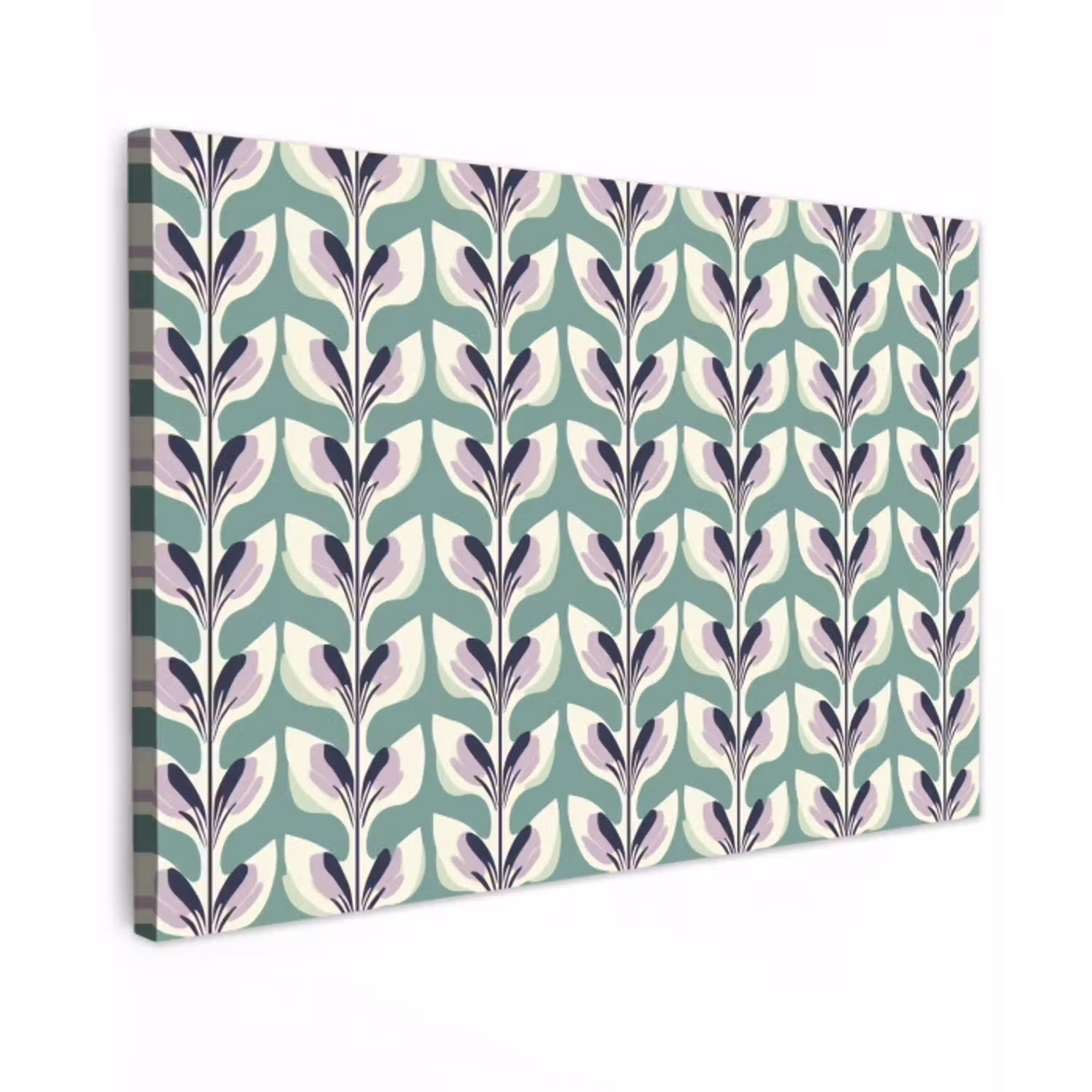 Retro - Modern - Groen canvas 2cm klein 34 -z3d